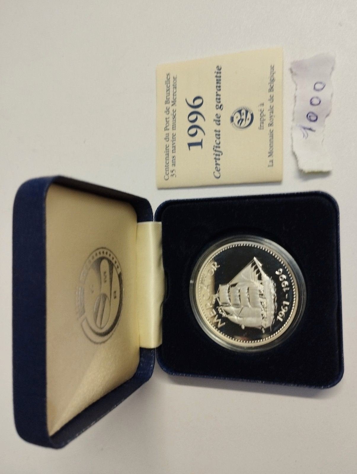 Een herinnering munt over de Mercator jaar 1996 oplage 1000, Postzegels en Munten, Ophalen
