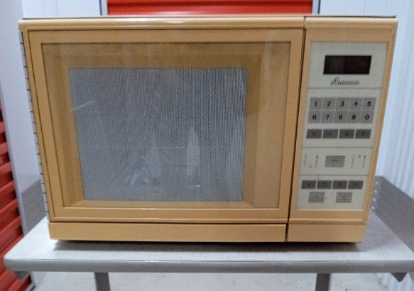 Microgolfoven Amana, Elektronische apparatuur, Microgolfovens, Ophalen, Gebruikt, Microgolfoven, 45 tot 60 cm