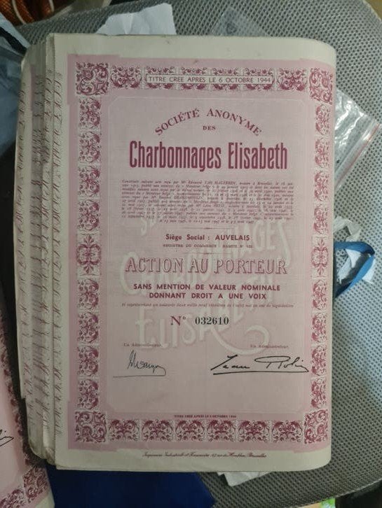 Naamloze vennootschap.. charbonnages Elisabeth, Ophalen of Verzenden