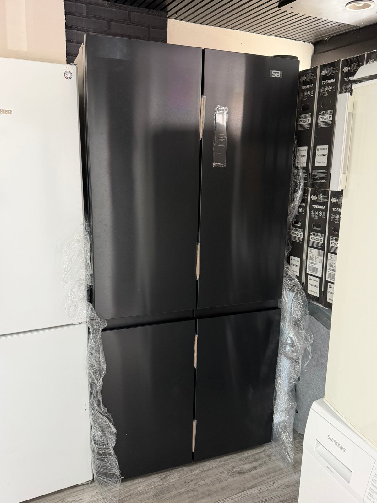 SB Amerikaanse Koel-Vriescombinatie Koelkast 522L Nieuw, 200 liter of meer, 60 cm of meer, Met aparte vriezer, Nieuw