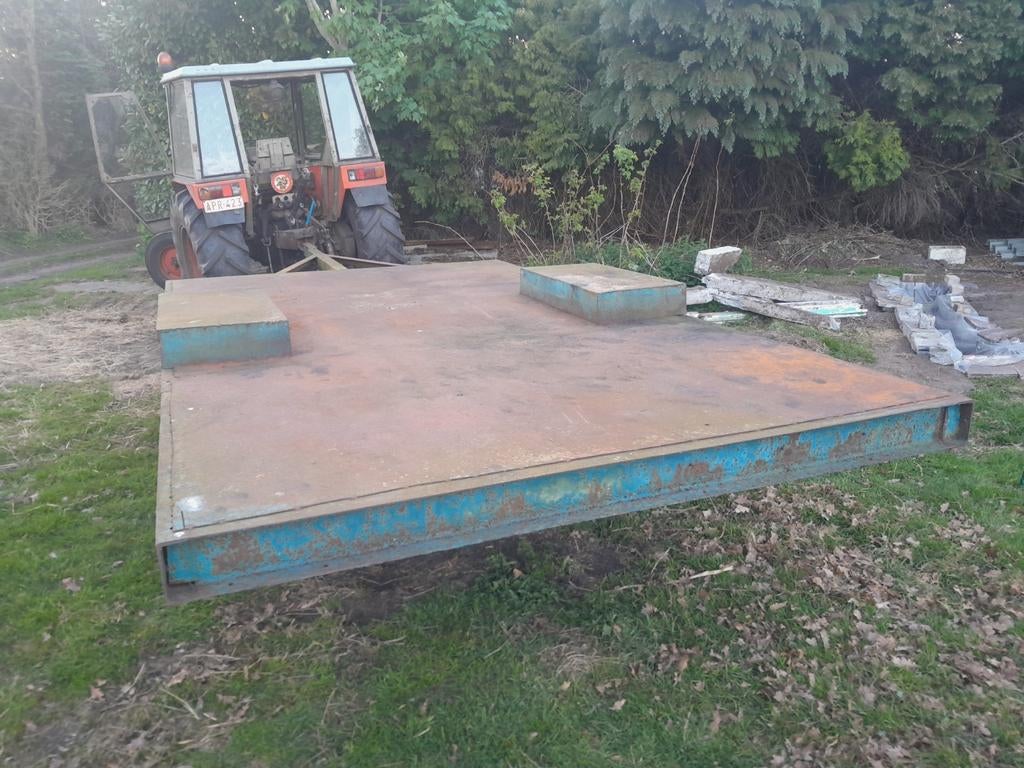 Nette platte wagen kar hooiwagen, Ophalen