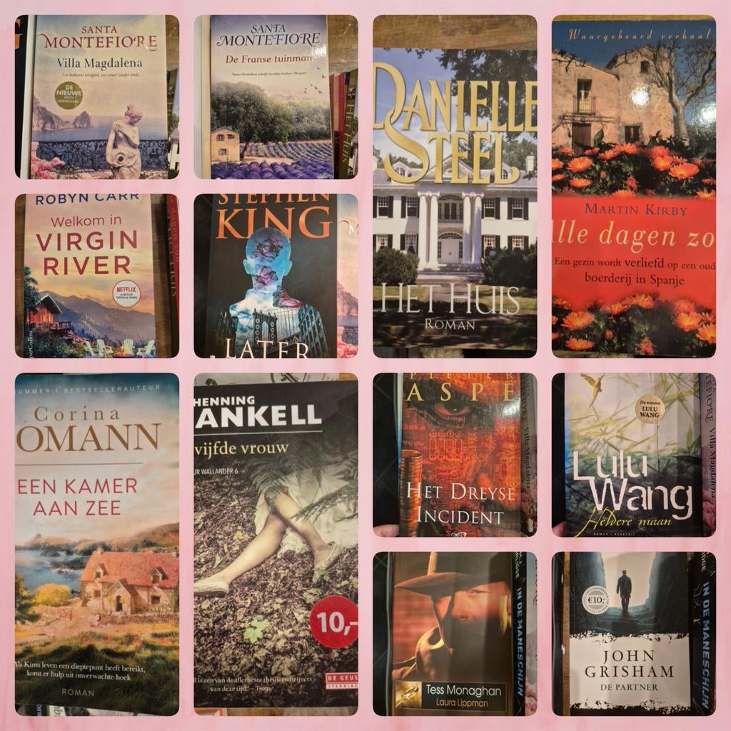 Boeken/romans per stuk te koop!, Boeken, Ophalen, Gelezen, Montefiore, Aspe, Steel, King,..., België