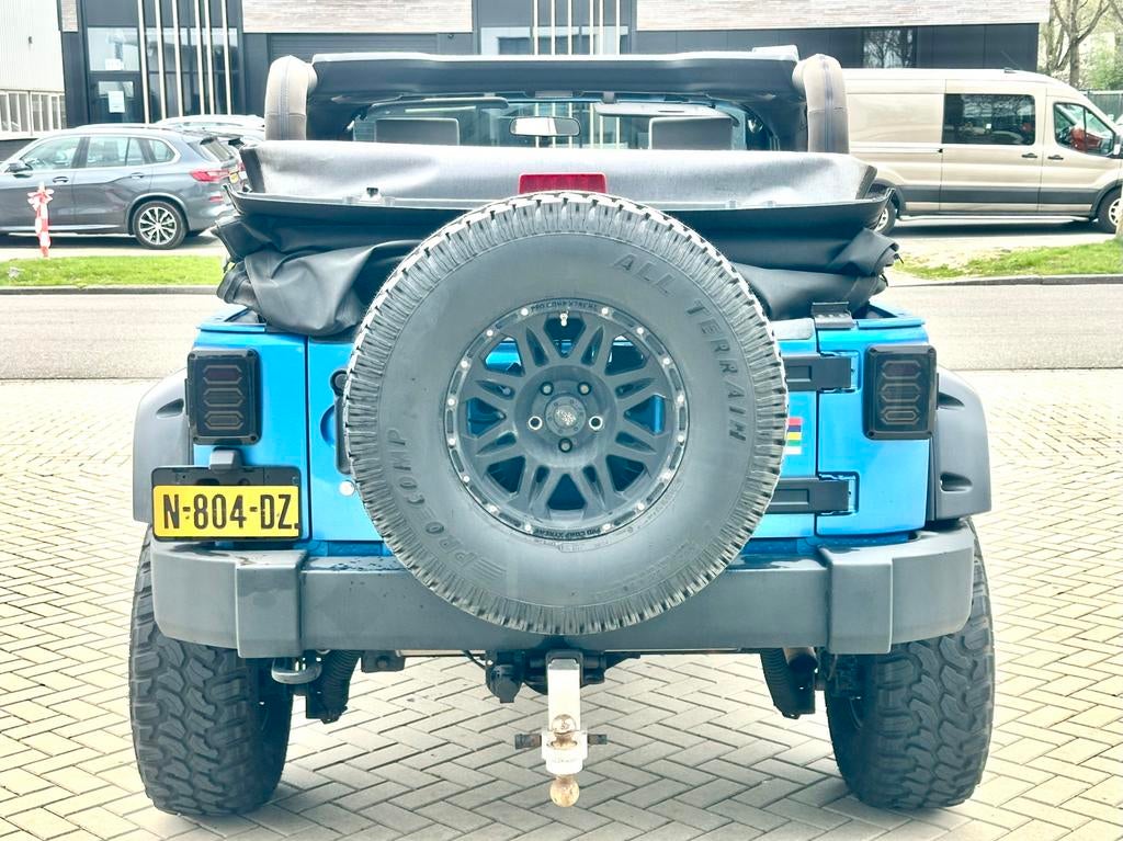 ‼️JEEP WRANGLER JK 3.8 V6 EXTREME ICE BLUE HARD/SOFTTOP‼️, Euro 5, Stof, 1800 kg, Blauw