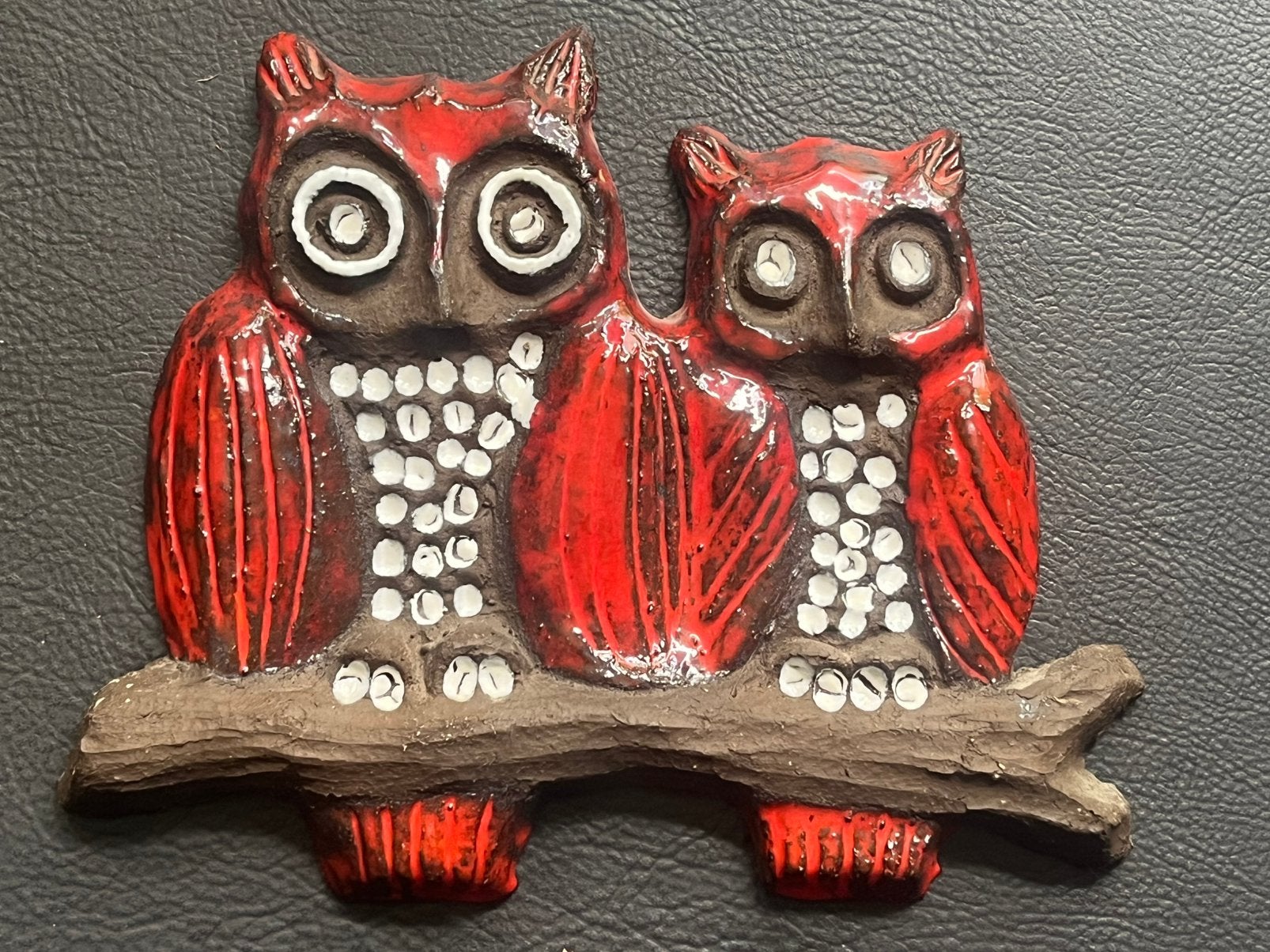 Vintage Keramiek uilen - getekend, Ophalen of Verzenden