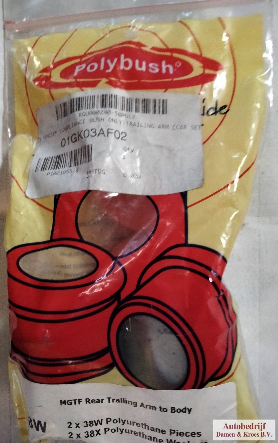 MGF and MG TF Suspension Bushes POLY RGU000240-50PBO, Neuf, -, -, MG