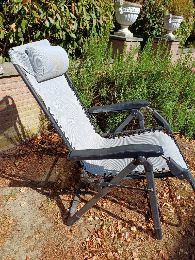 Transat / Fauteuil de jardin gris Lafuma, Enlèvement, Utilisé