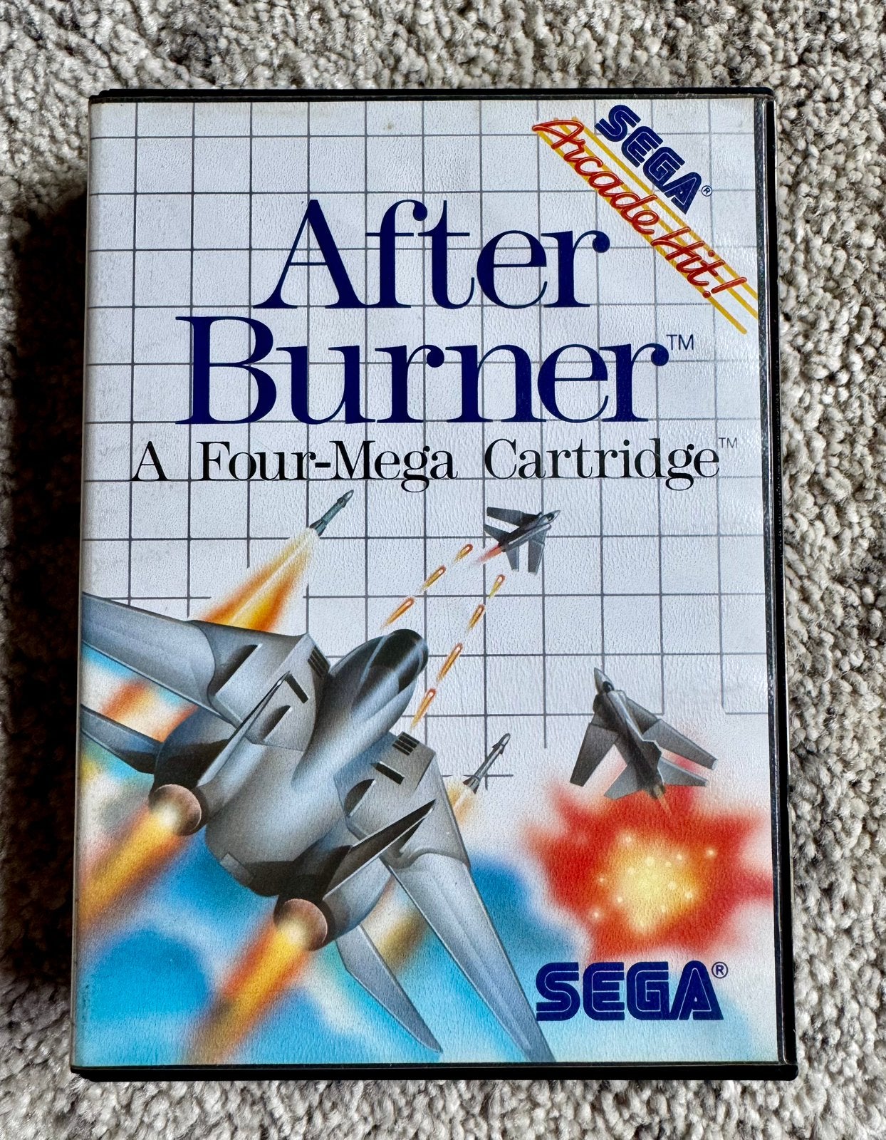 After burner 1988 Sega master system, Ophalen of Verzenden, Gebruikt, Master System