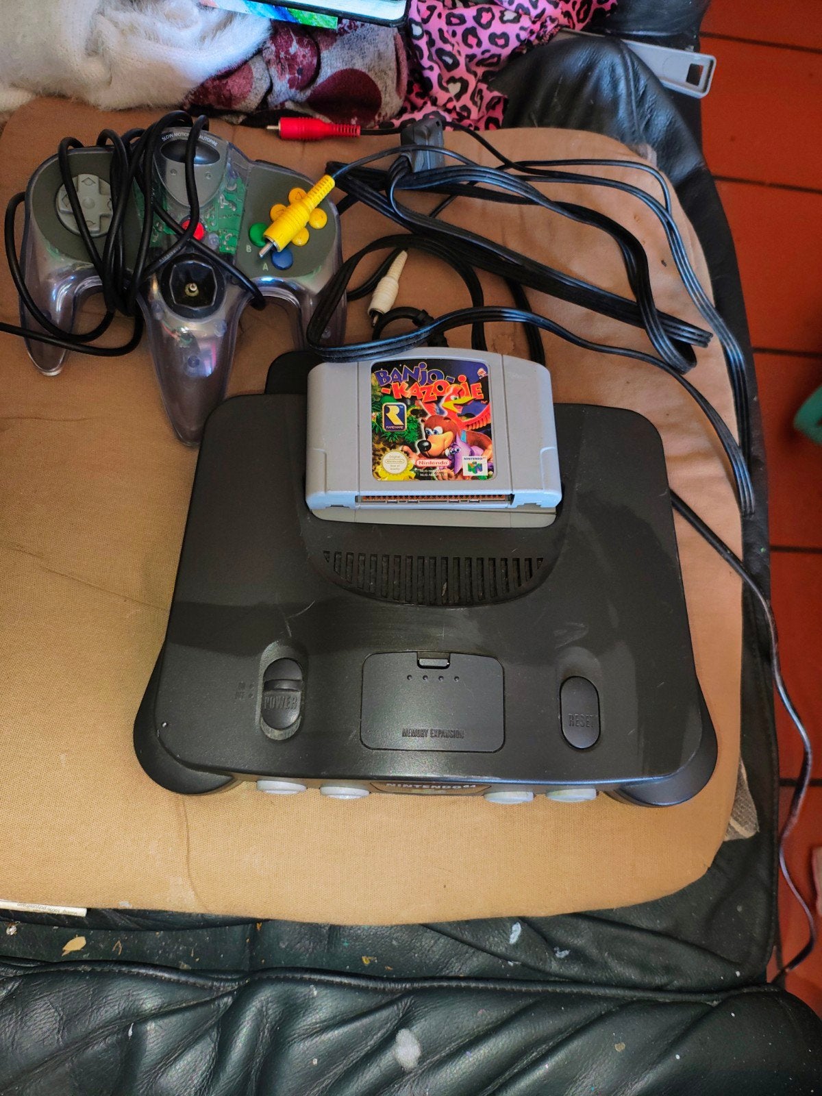 Nintendo 64 zonder doos, Games en Spelcomputers, Ophalen, Gebruikt, Met 1 controller