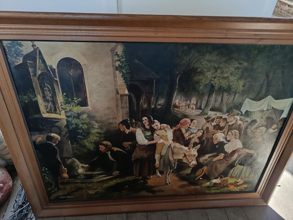 Mooi groot schilderij, Antiek en Kunst, Ophalen