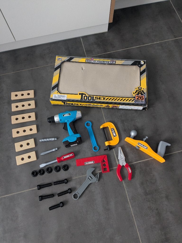 Speelgoed - werkset bouwvakker, Kinderen en Baby's, Ophalen of Verzenden, Gebruikt, Jongen of Meisje