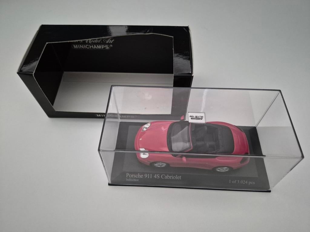 Minichamps 1/43 Porsche 911 4S Cabriolet 400 062831, Ophalen of Verzenden, Zo goed als nieuw, Auto, MiniChamps
