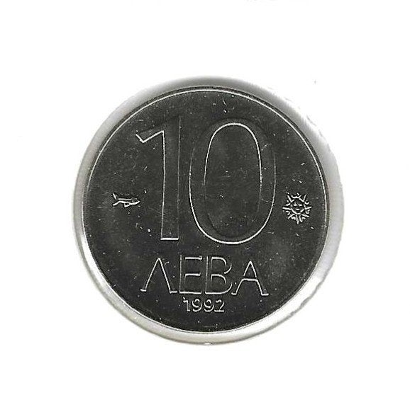 Bulgarije, 10 Leva 1992., Enlèvement ou Envoi, Bulgarie, Monnaie en vrac
