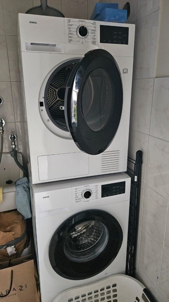 Wasmachine en droogkast (moet snel weg), Ophalen, Minder dan 85 cm, 8 tot 10 kg, Zo goed als nieuw