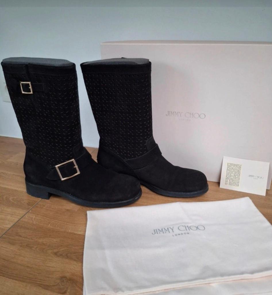Halfhoge laarzen Jimmy Choo maat 40, Kleding | Dames, Schoenen, Ophalen, Zwart