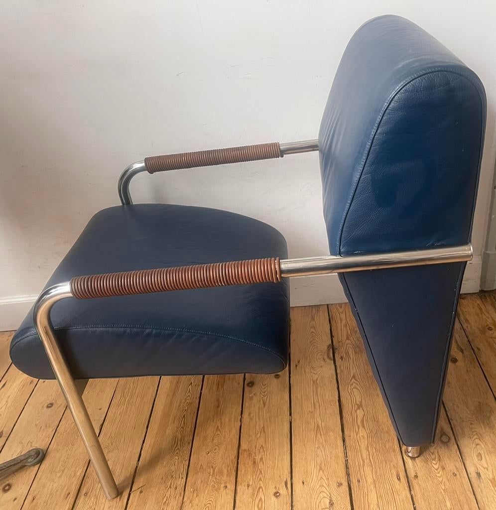 Fauteuil Nicola par Andrea Branzi pour Zanotta, Maison & Meubles, Fauteuils, Comme neuf, Cuir, Enlèvement