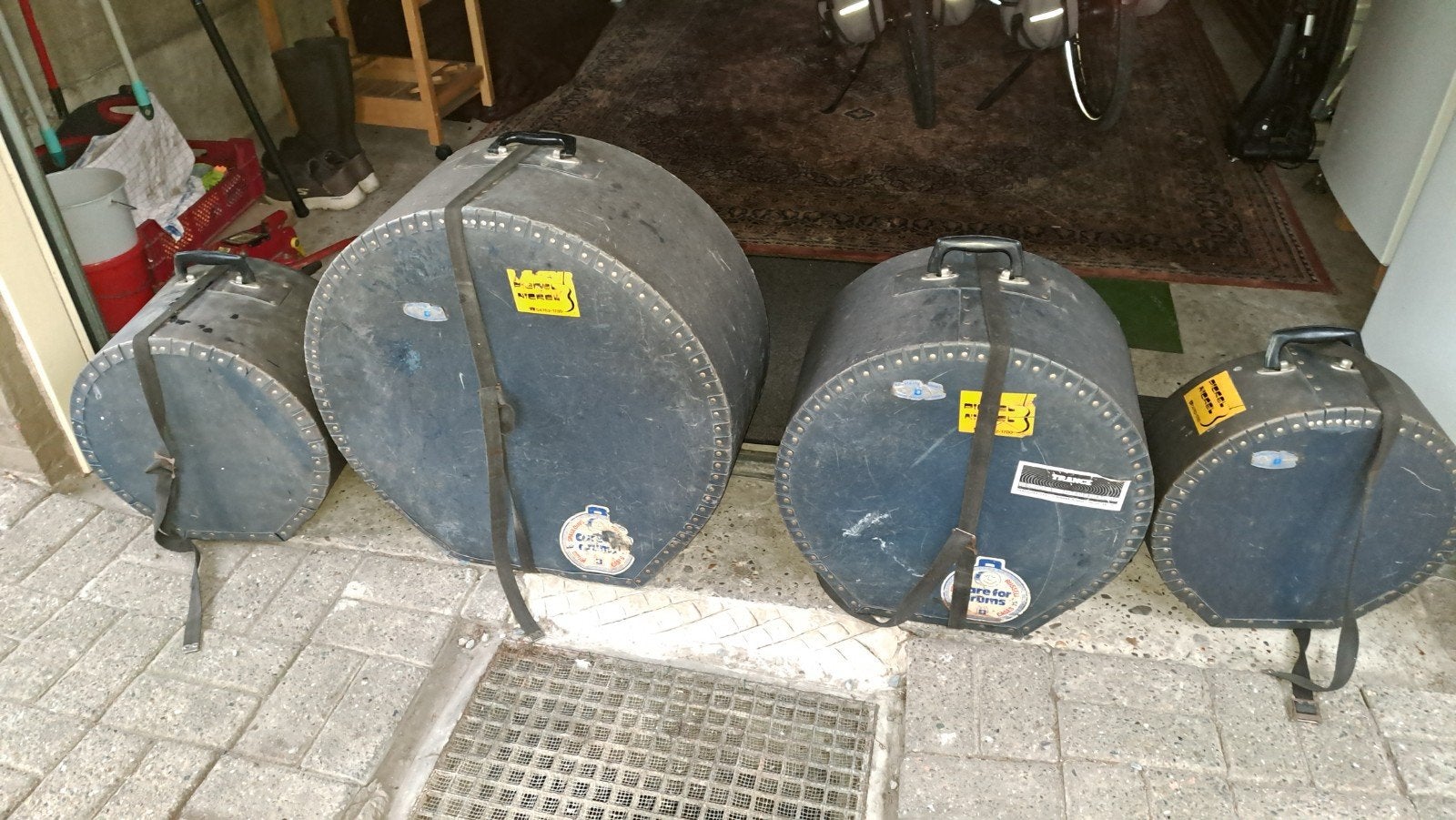 boîtes de transport pour fûts, Musique & Instruments, Enlèvement, Utilisé