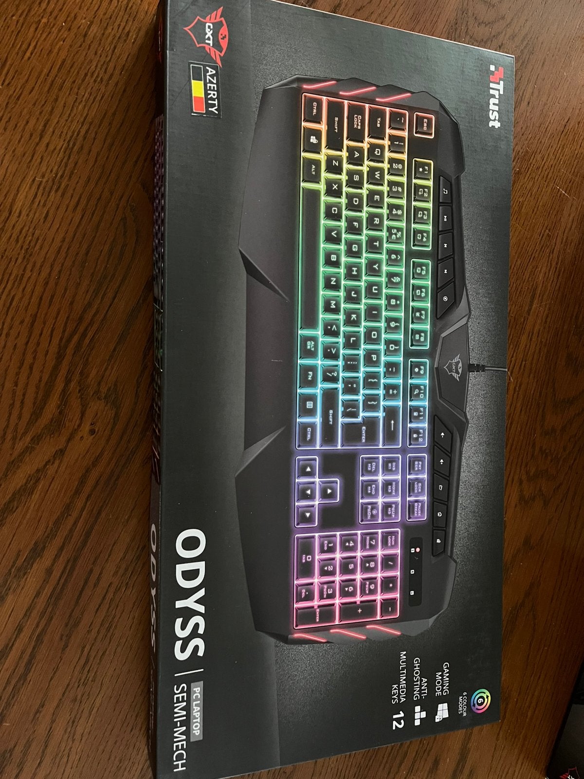 Trust Odyss toetsenbord Azerty, Gaming toetsenbord, Ophalen of Verzenden, Bedraad, Nieuw