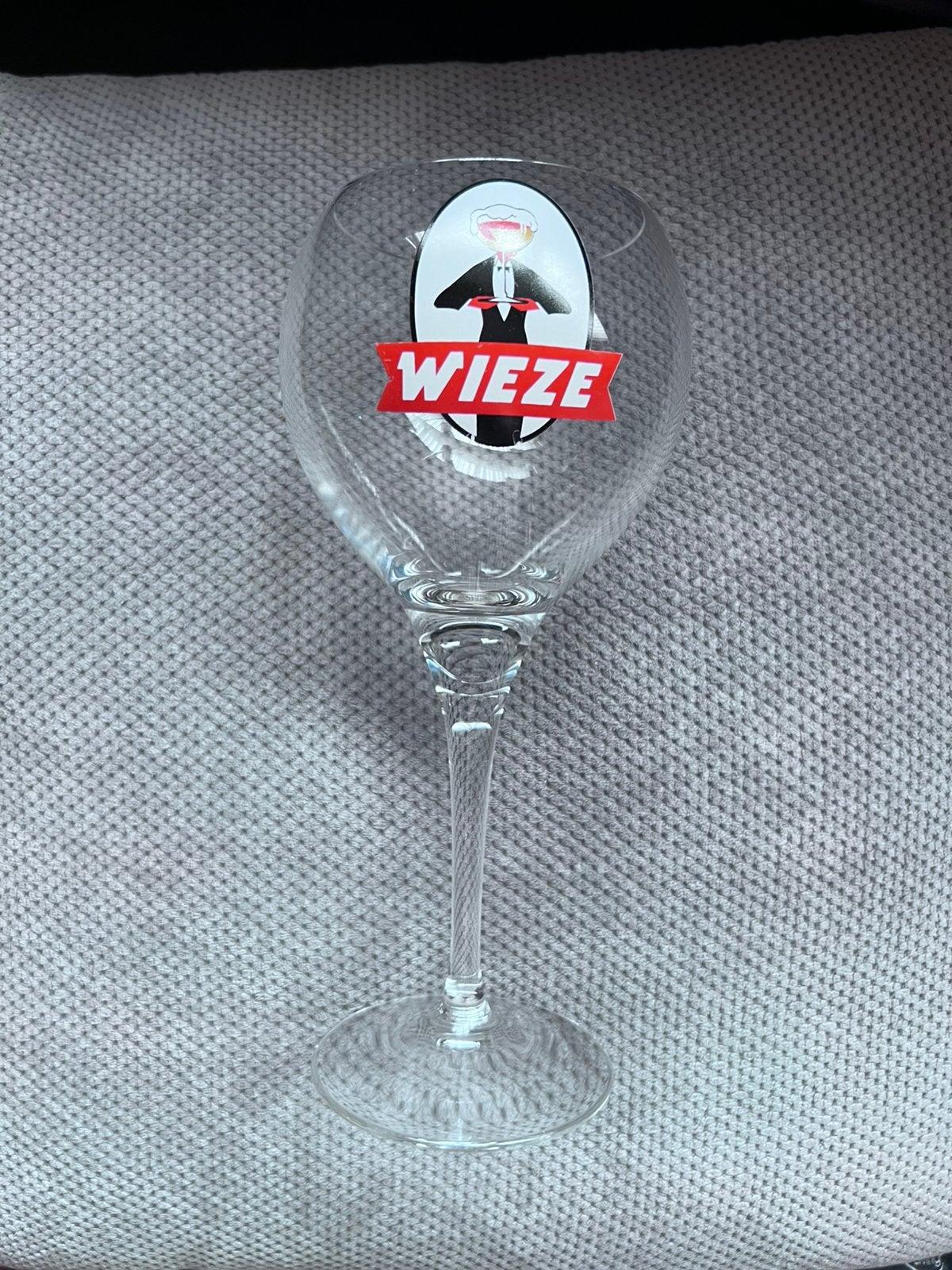 Wieze bierglas op voet, Collections, Marques de bière, Comme neuf, Enlèvement ou Envoi