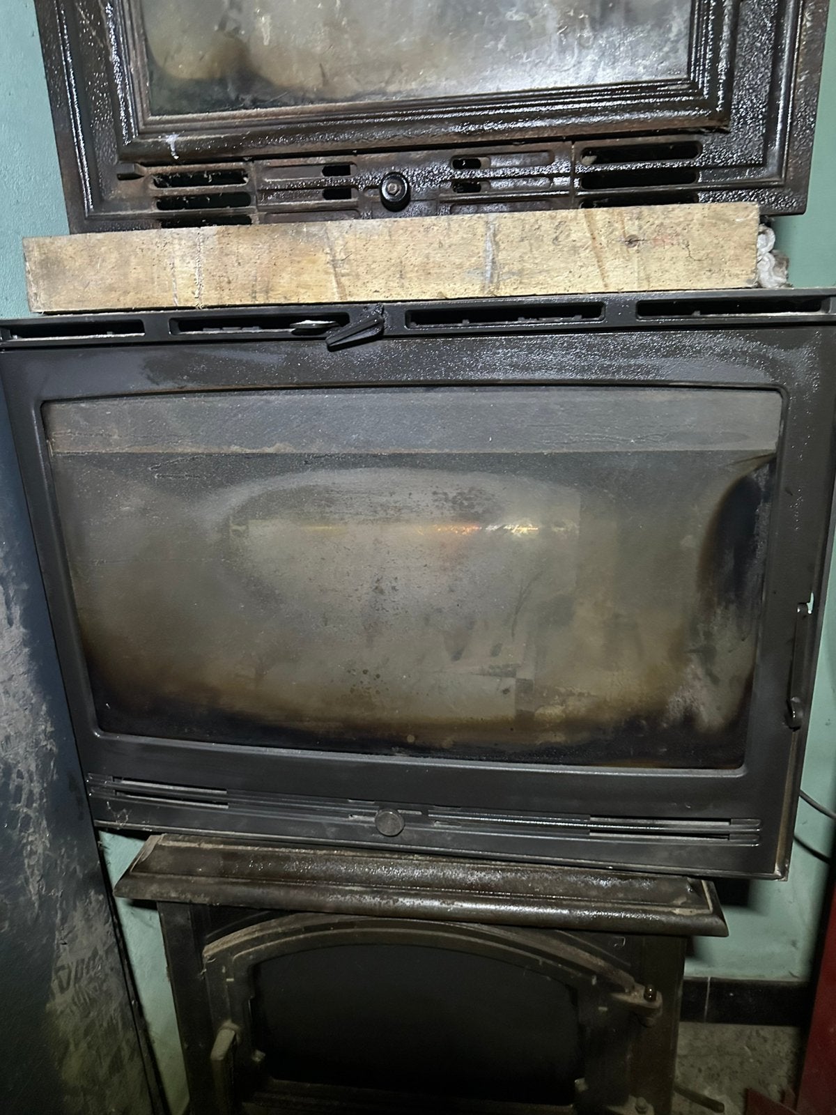 Lot de foyers insert et poele mazout fonctionne tous, Enlèvement, Utilisé, Encastré, Poêle à bois