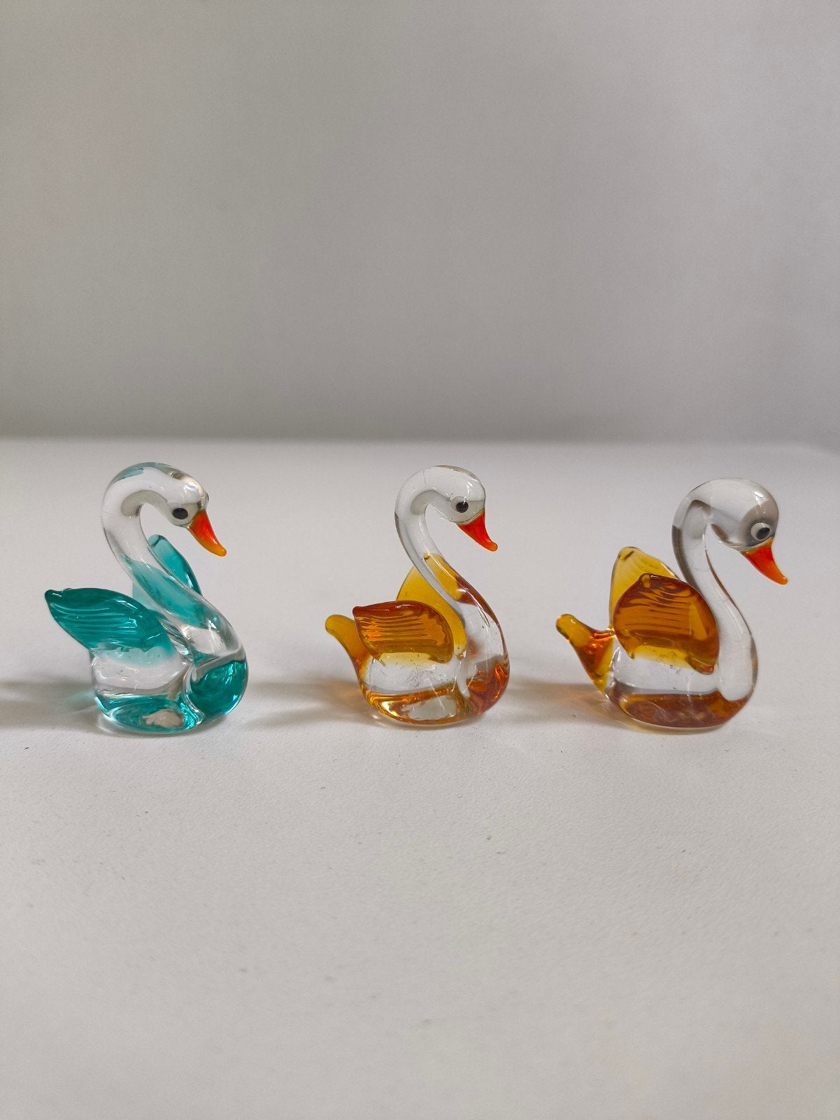 Originele Murano Glas Miniaturen Zwanen (Set van 3), Ophalen of Verzenden
