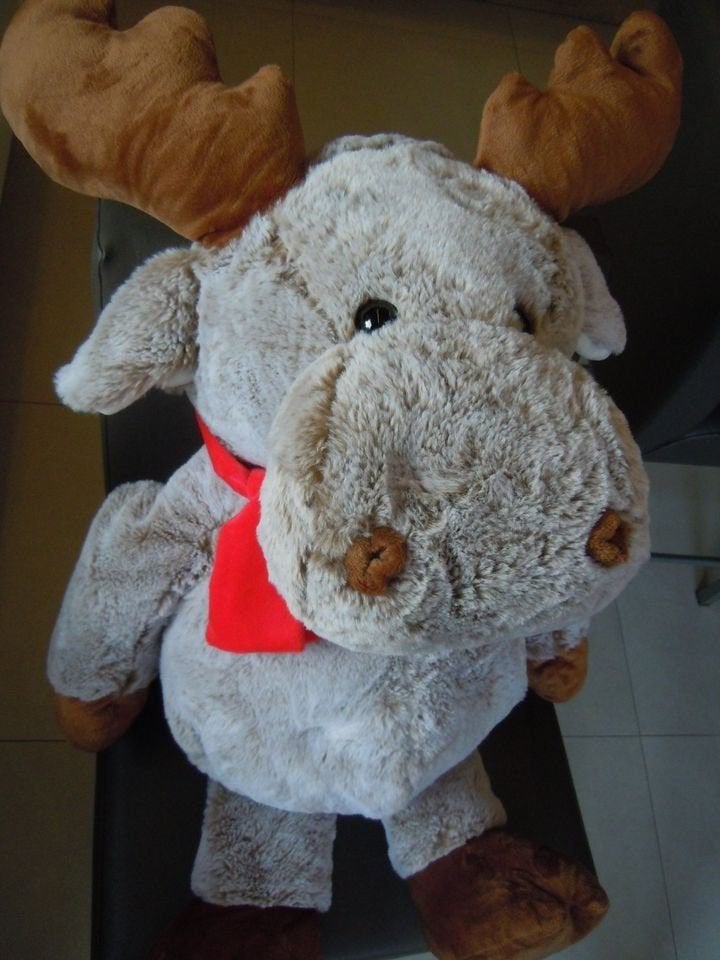 Knuffel rendier (NIEUWSTAAT) 75cm, Ophalen, Zo goed als nieuw