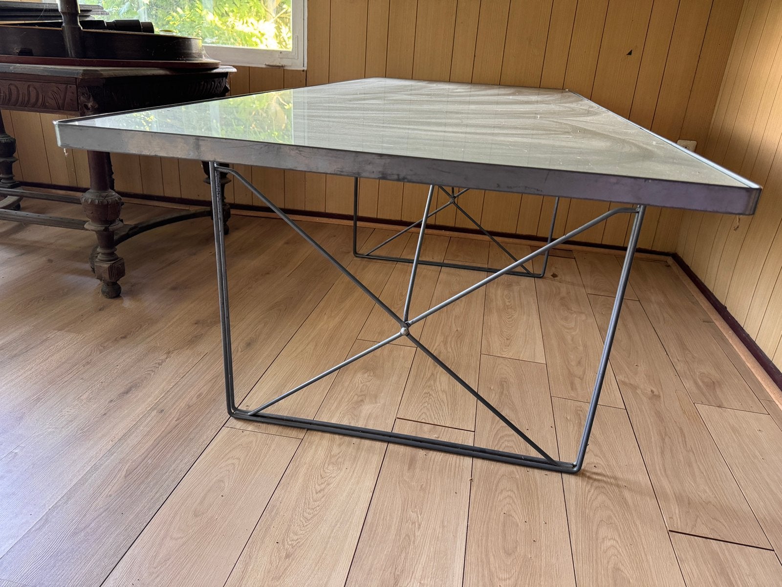 Table IKEA en verre, Maison & Meubles, Bureaux, Enlèvement, IKEA, Verre