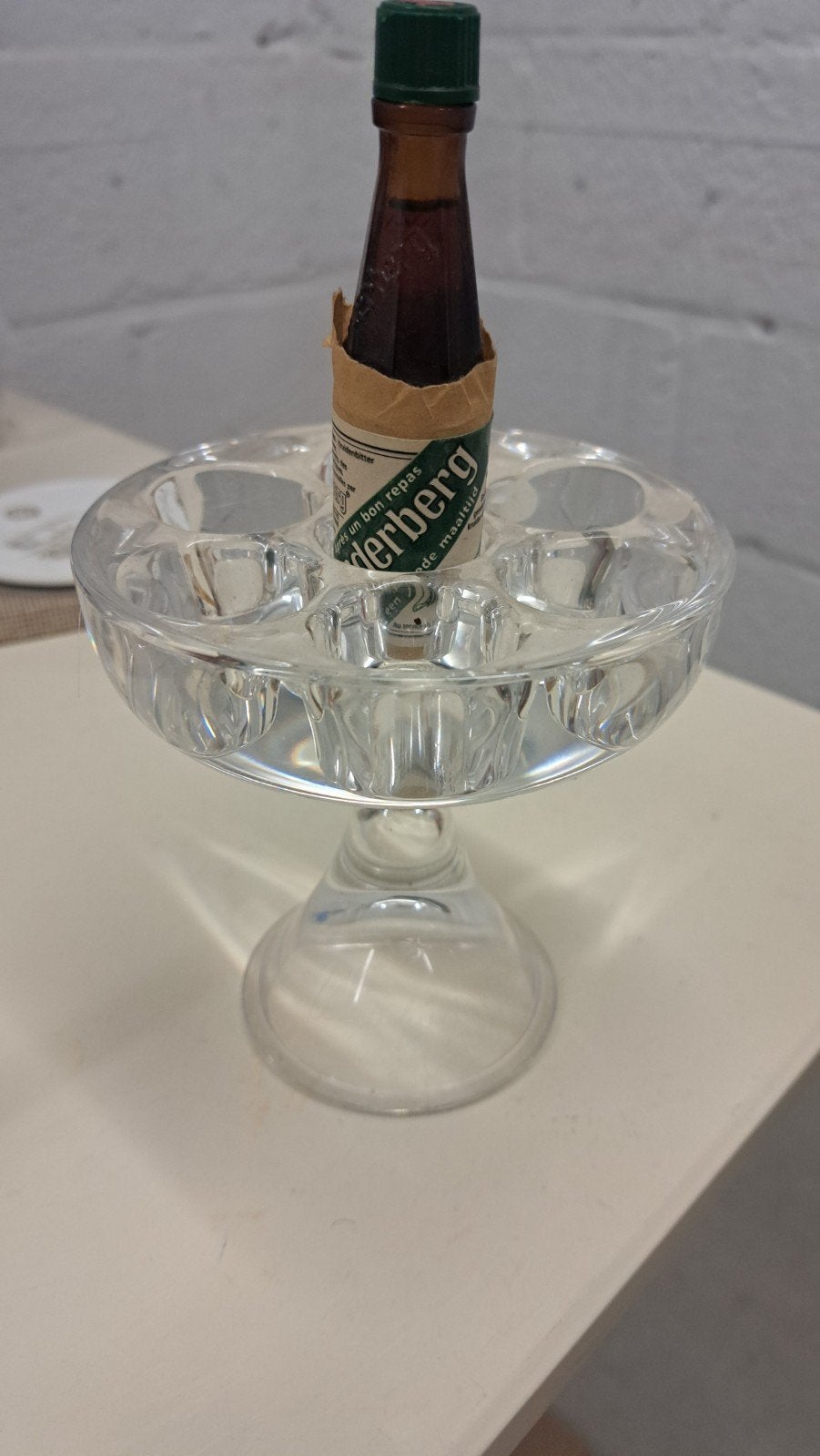 underberg vintage kristal glazen staander, Enlèvement ou Envoi, Comme neuf, Autres types