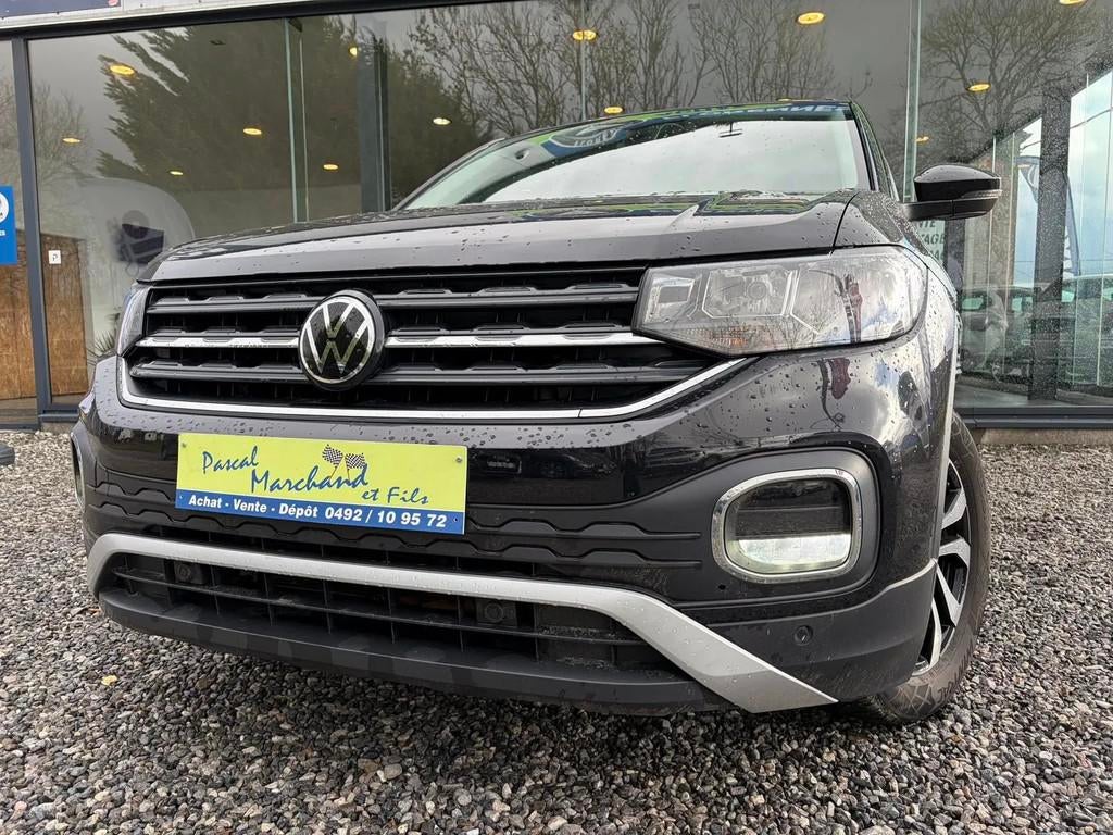 Volkswagen T-Cross (bj 2022, automaat), Auto's, Automaat, Gebruikt, 116 pk, Zwart