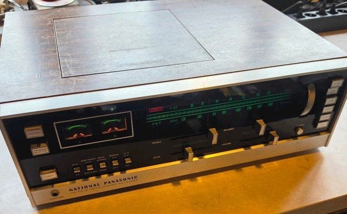 national Panasonic RS 820S 8 track AM/FM receiver, Ophalen of Verzenden, Stereo