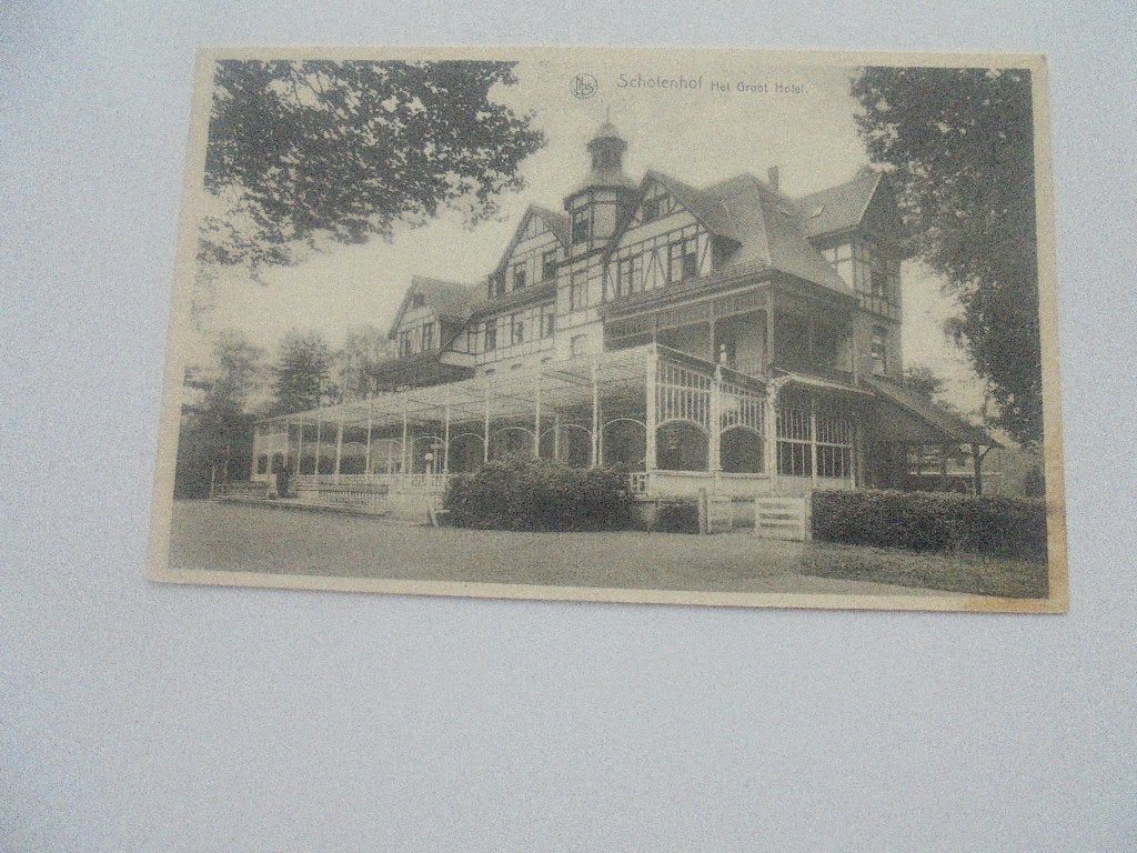 schoten-schotenhof het groot hotel, Verzenden, 1920 tot 1940, Gelopen, Antwerpen