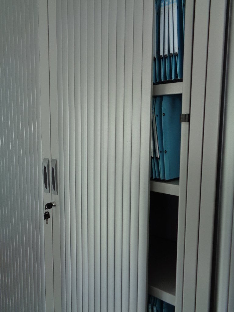 Armoire métallique à portes roulantes - 2 m 20 x 1 m x 45 cm, Enlèvement, Utilisé, Métal, Avec serrure