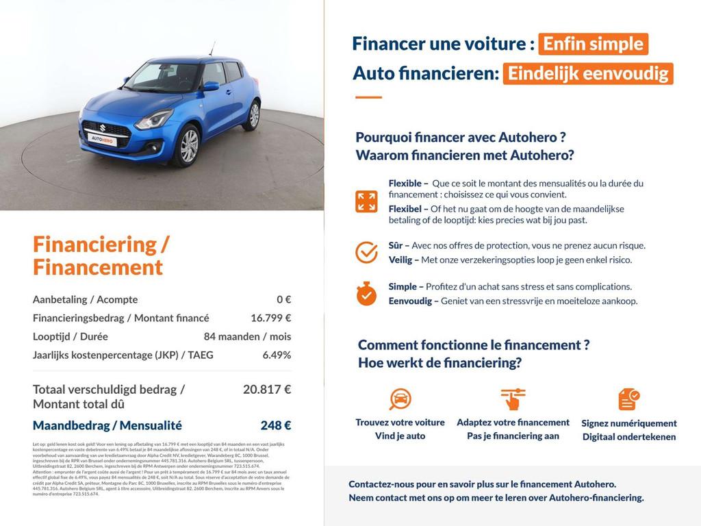Suzuki Swift 1.2 DualJet Mild-Hybrid Comfort+, 1197 cm³, Achat, Euro 6, Boîte manuelle