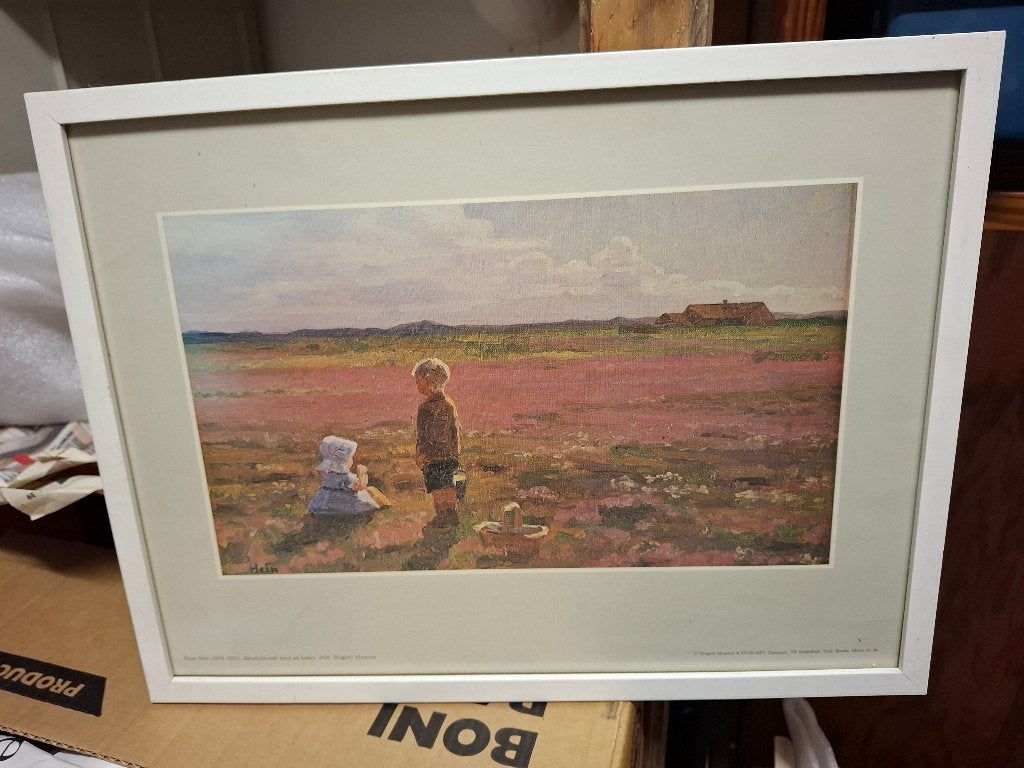kader met afbeelding Einar Hein, Ophalen, Met afbeelding
