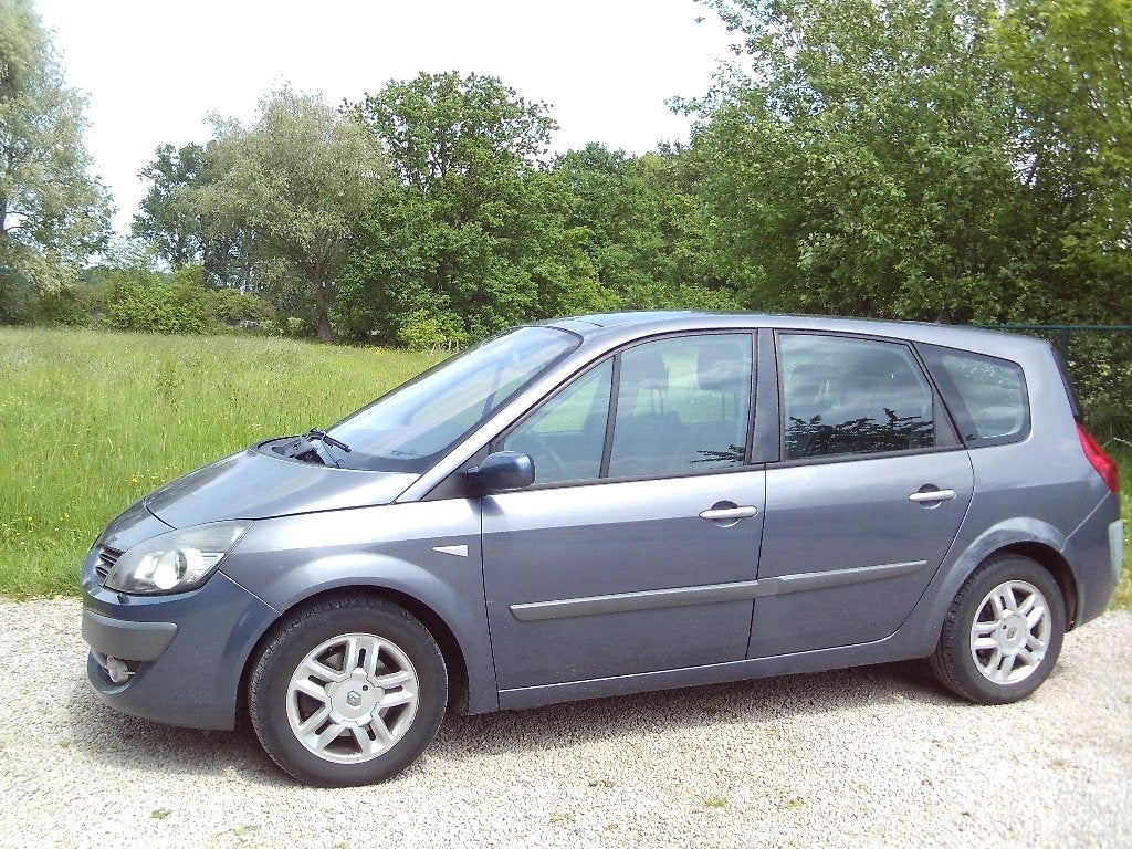 Renault Grand Scenic LEDER PANORAMISCH 7 PLAATSEN 131PK, Auto's, Renault, Voorwielaandrijving, Monovolume, Zwart, 7 zetels