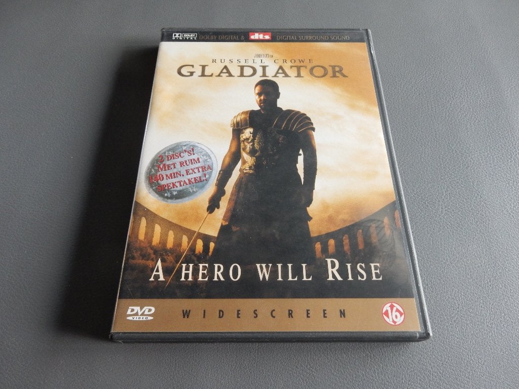 nr.948 - Dvd: gladiator - actie - 2 disc, Engels, Vanaf 16 jaar, Nederlands, Actie