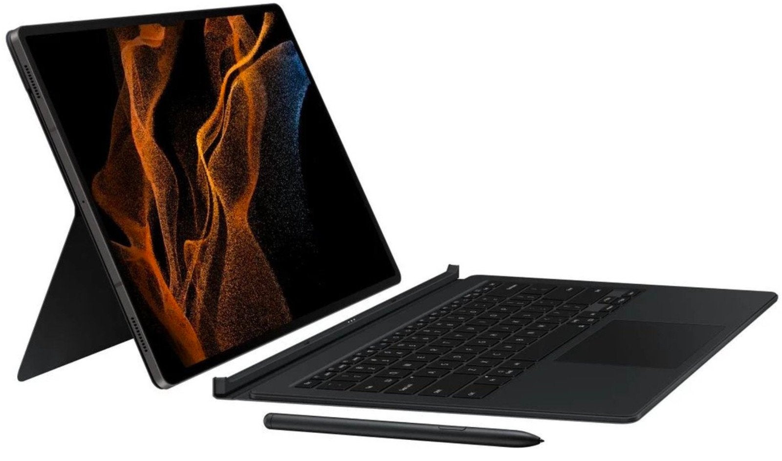 Samsung Tab S8 Ultra Book Cover Keyboard AZERTY, Informatique & Logiciels, Samsung Tab S8 Ultra, Enlèvement ou Envoi, Protection faces avant et arrière