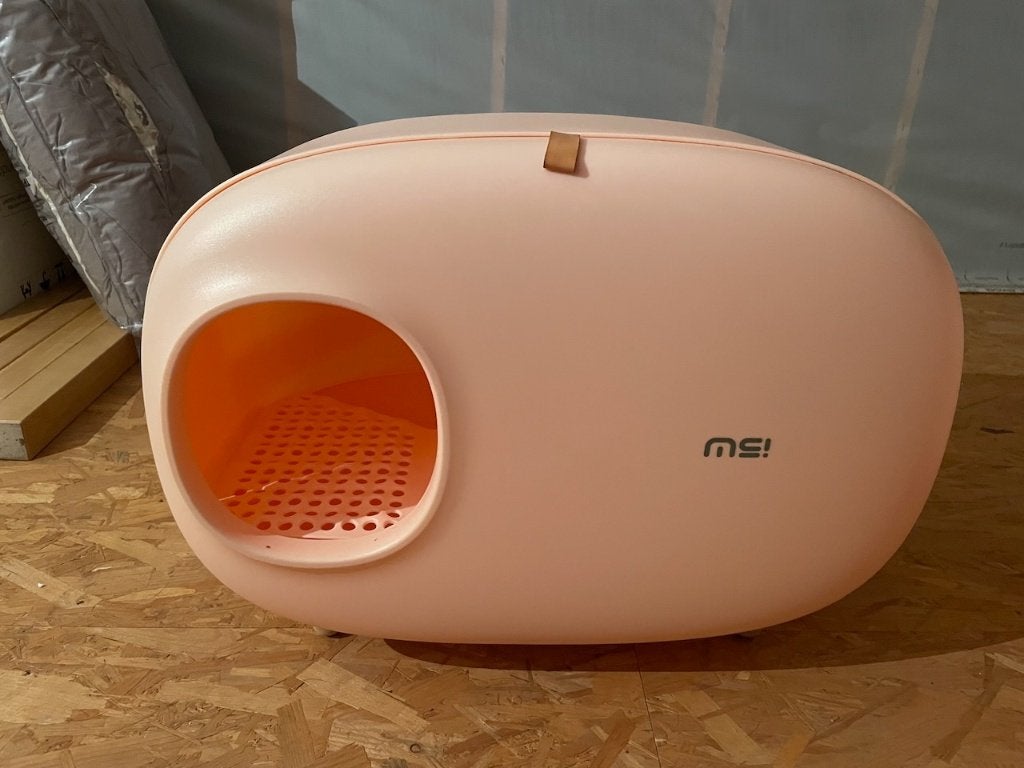 Kattenbak met lade die vooraan opengaat - merk MakeSure, Ophalen, Zo goed als nieuw, Gesloten