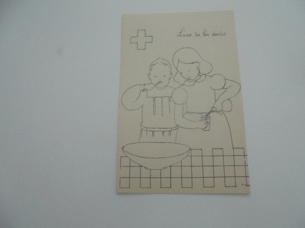 croix rouge-lave toi les dents, Collections, Enlèvement ou Envoi, 1960 à 1980, Non affranchie, Autres thèmes