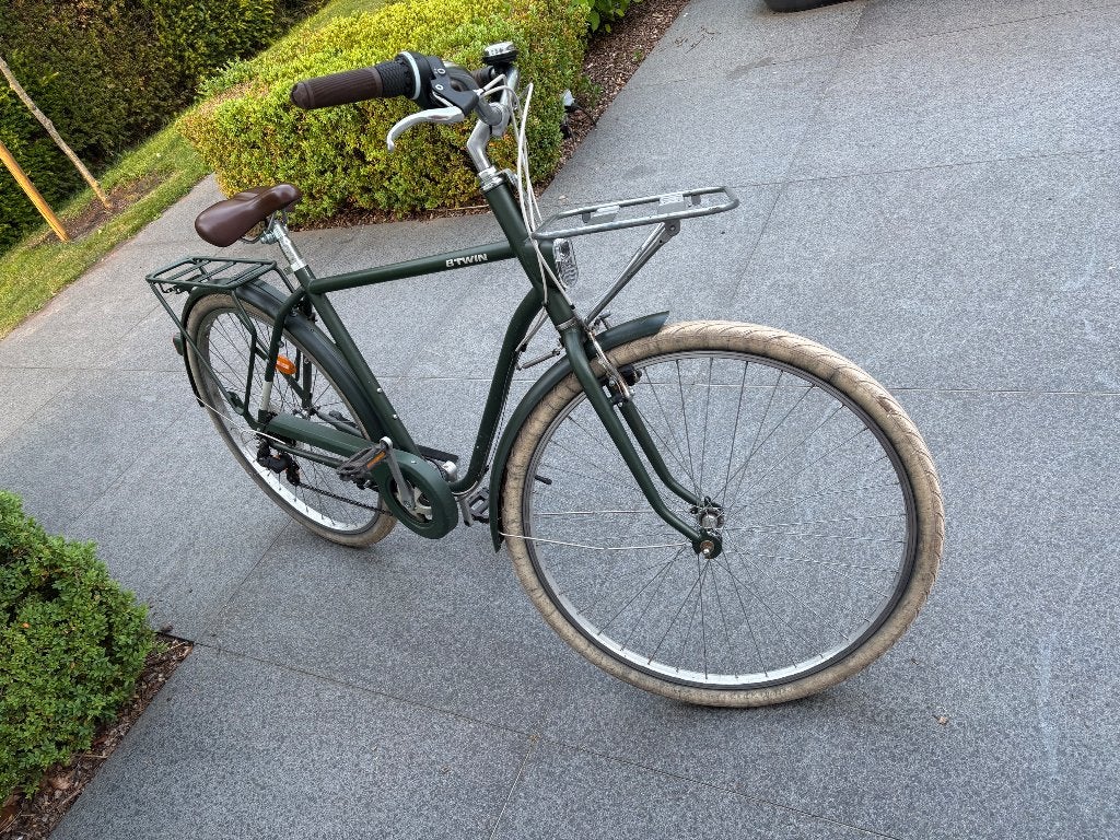 Herenfiets, Fietsen en Brommers, Gebruikt, Velgrem, Versnellingen, 61 tot 65 cm