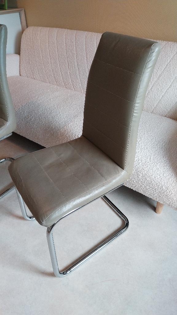 4 stoelen, Huis en Inrichting, Stoelen, Ophalen, Gebruikt, Overige materialen, Vier