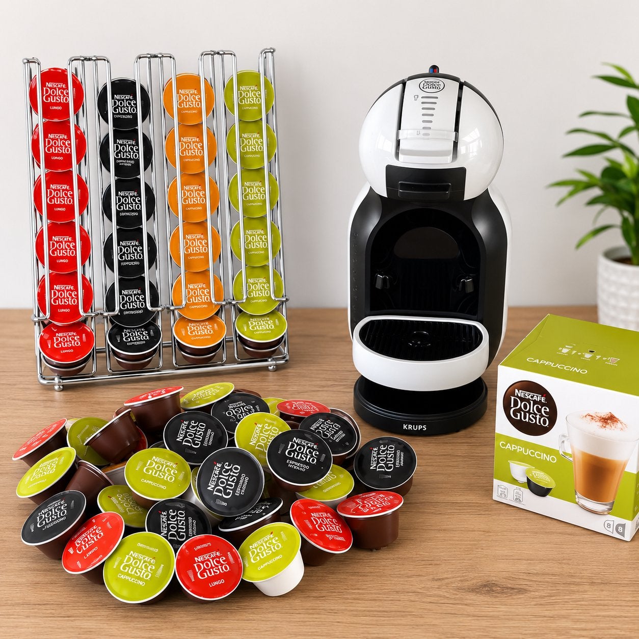 Machine à café Nescafé Dolce Gusto — Ensemble complet, Electroménager, Cafetières, Comme neuf, Cafetière, Enlèvement