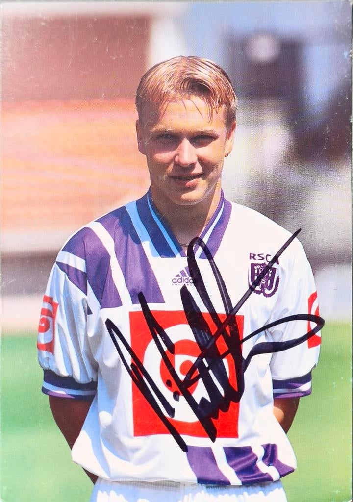 Carte dédicacée RSC Anderlecht Zetterberg