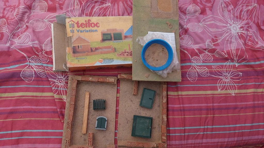 Teifoc Jeu Construction brique à donner, Ophalen, Gebruikt