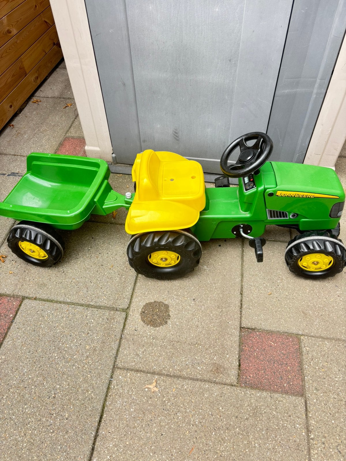 Tractor met kar john deere, Kinderen en Baby's, Ophalen, Zo goed als nieuw
