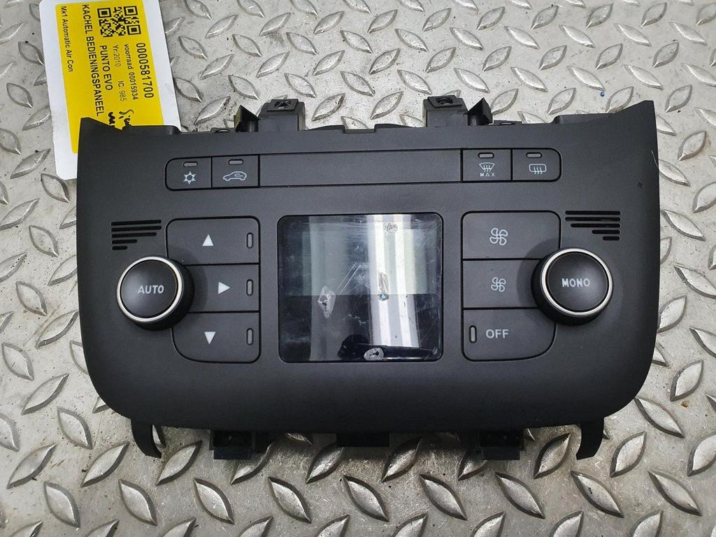 FIAT PUNTO EVO KACHEL BEDIENINGSPANEEL 2010, Autos : Pièces & Accessoires, Autres pièces automobiles, Utilisé, ARN reconnu, Stiba membre