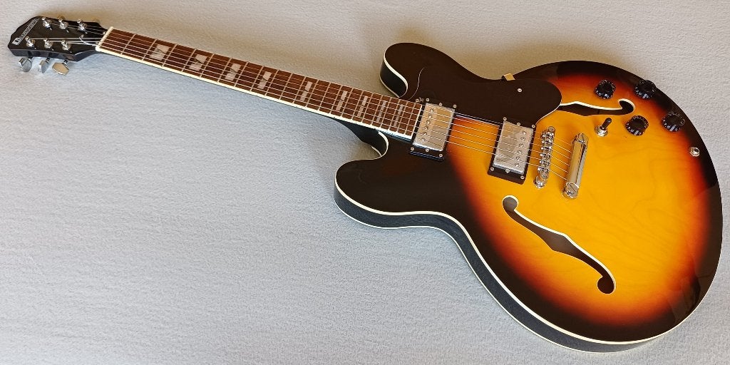 Semihollow 335 Dimavery Vintage Sunburst nieuwe staat, Ophalen, Nieuw, Semi-solid body, Overige merken