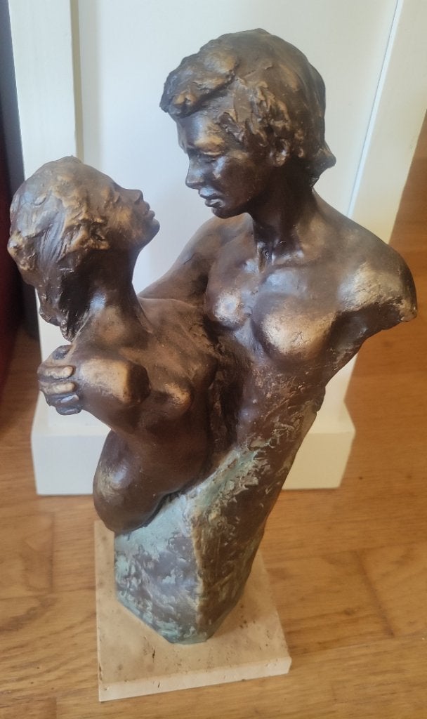 Bronzen koppel ️, Antiek en Kunst, Antiek | Brons en Koper, Ophalen, Brons