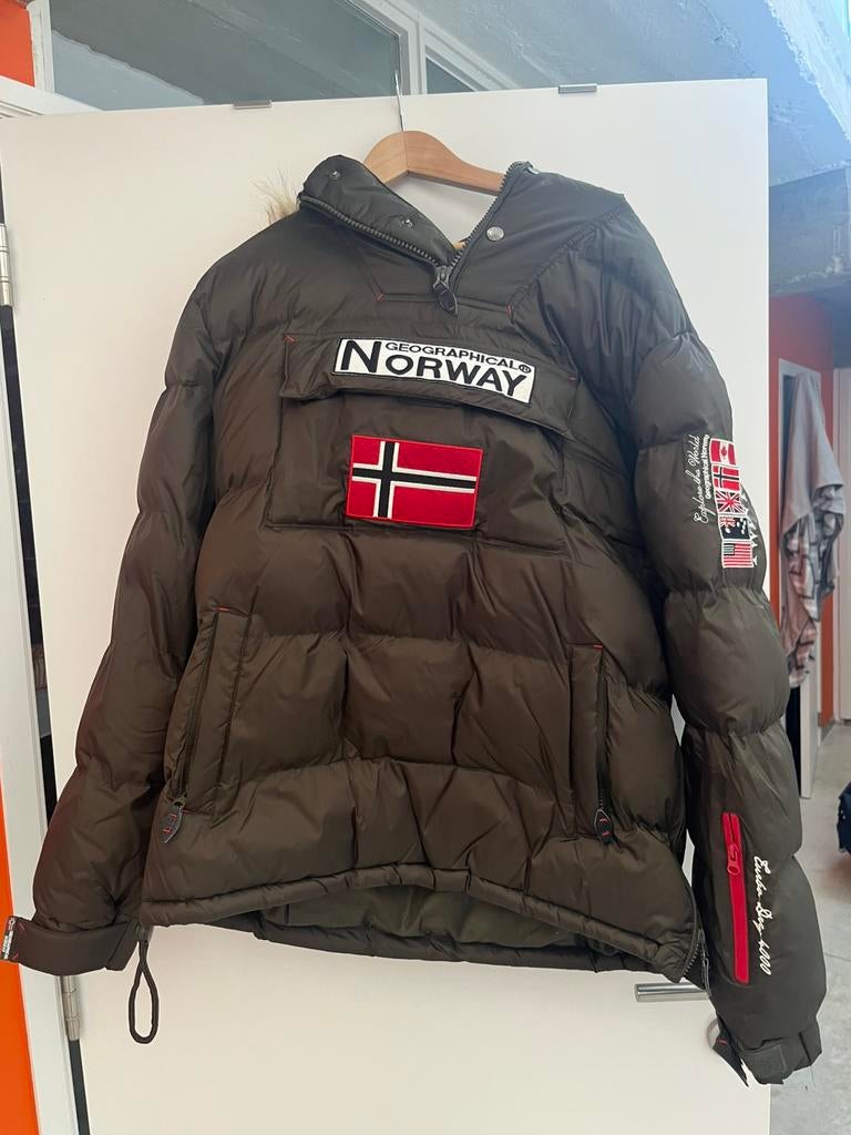 Norway jas maat xl kaki, Ophalen of Verzenden, Zo goed als nieuw, Maat 56/58 (XL)