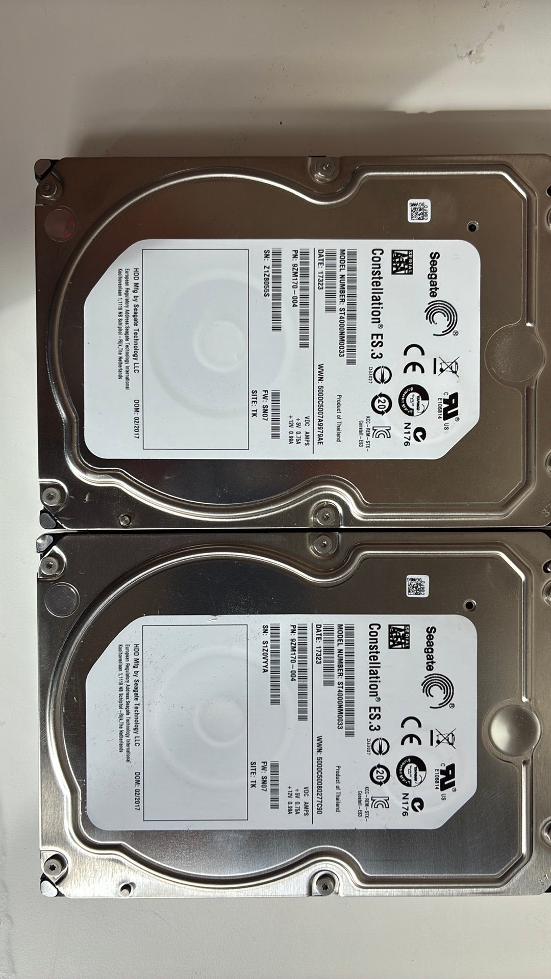 Seagate Constellation ES.3 - 2x 4TB, Enlèvement ou Envoi, Interne, Serveur, Utilisé