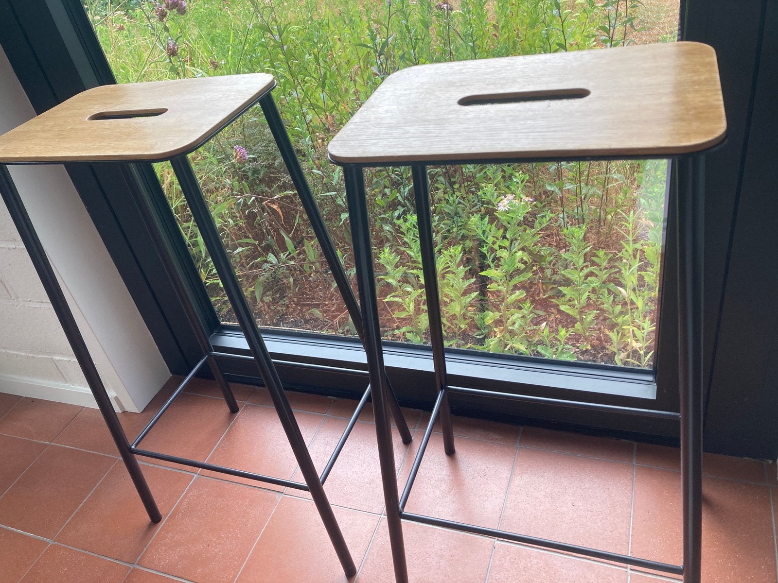 Hoge krukken Frama, Huis en Inrichting, 2 krukken, Ophalen, Gebruikt, Hout
